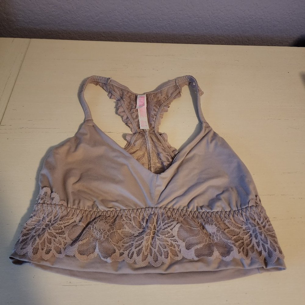 Victoria's Secret PINK Unlined Lace Bralette - Picture 3 of 12